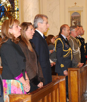 Italian Embassy officials at Holy Rosary Church