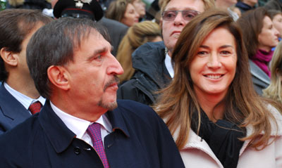 Ignaziio La Russa with his wife Laura La Russa