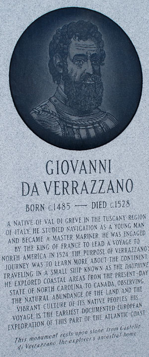 Giovanni Verazzano in Rehoboth, Delaware