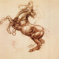 Da Vinci's "Rearing Horse", 1498
