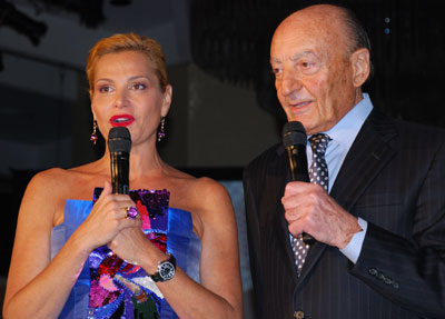 Lucio Caputo with Simona Ventura
