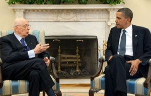 Napolitano, Obama at White House