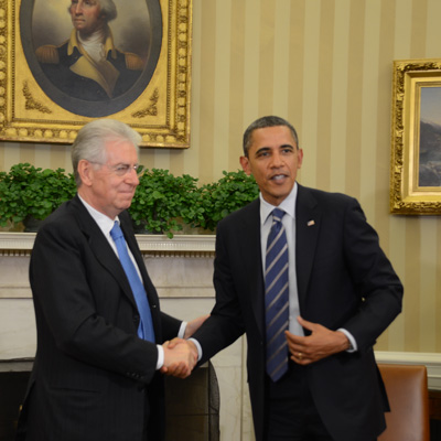 Mario Monti, Barack Obama